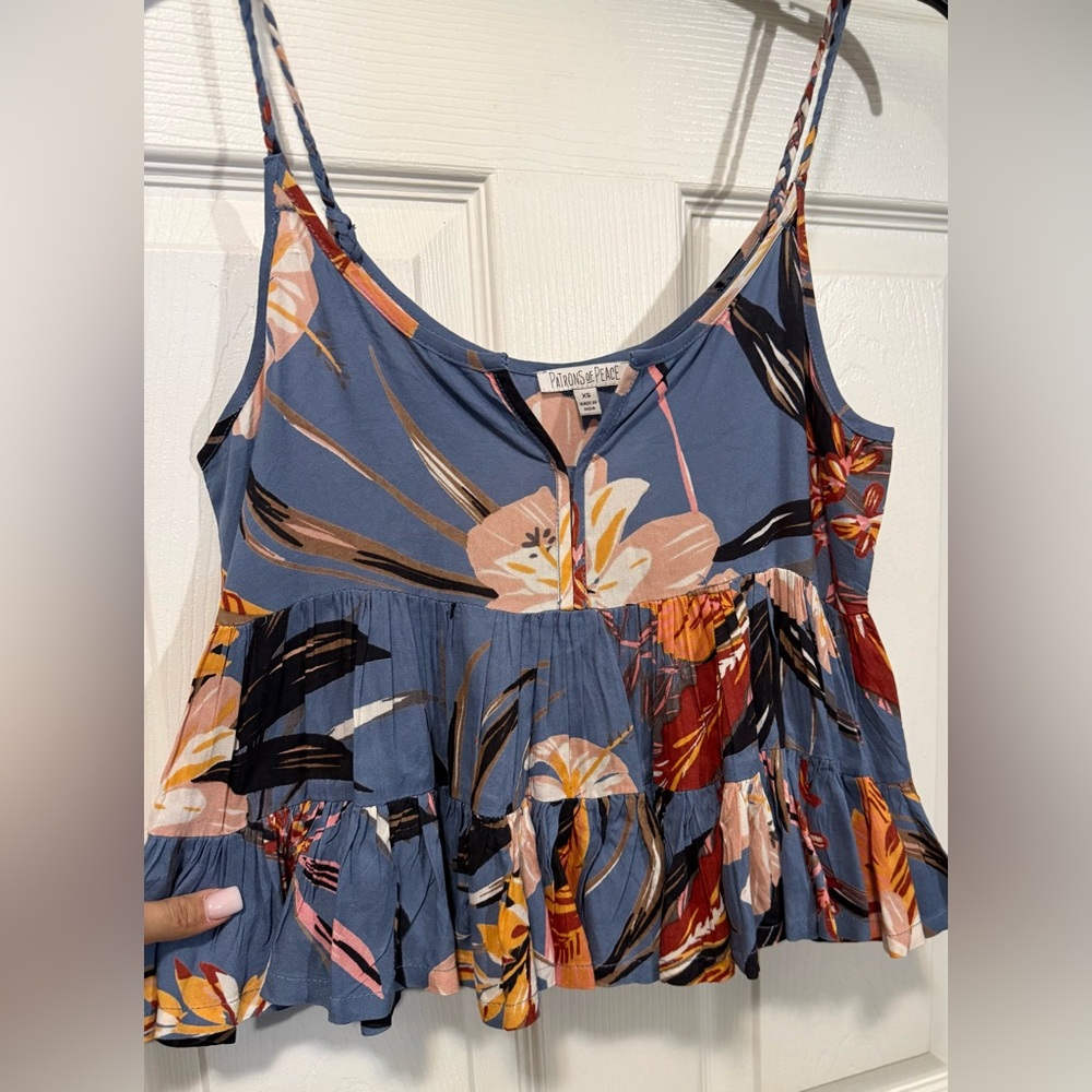 Patrons of Peace Multicolor Floral tank top